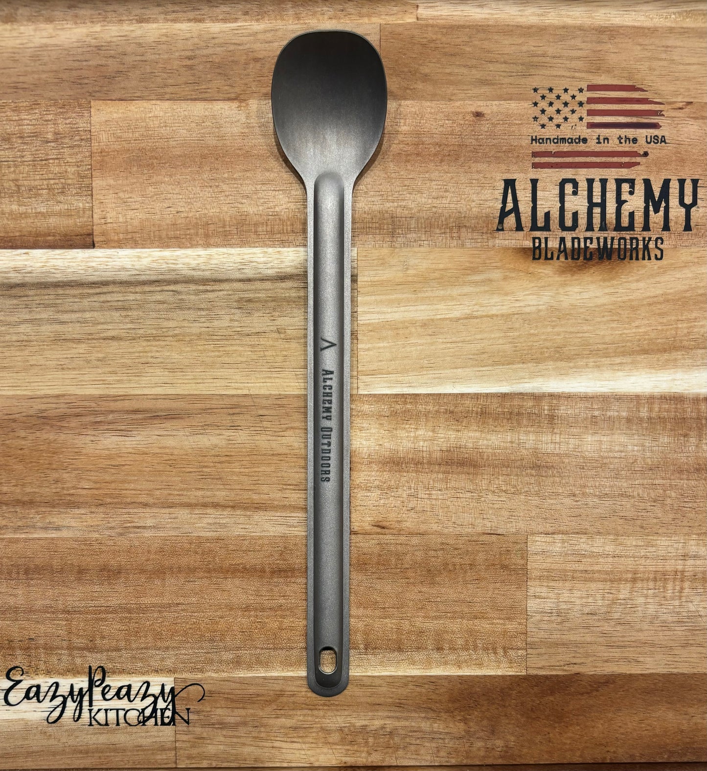 Custom Engraved Ti - Long Camp Spoon