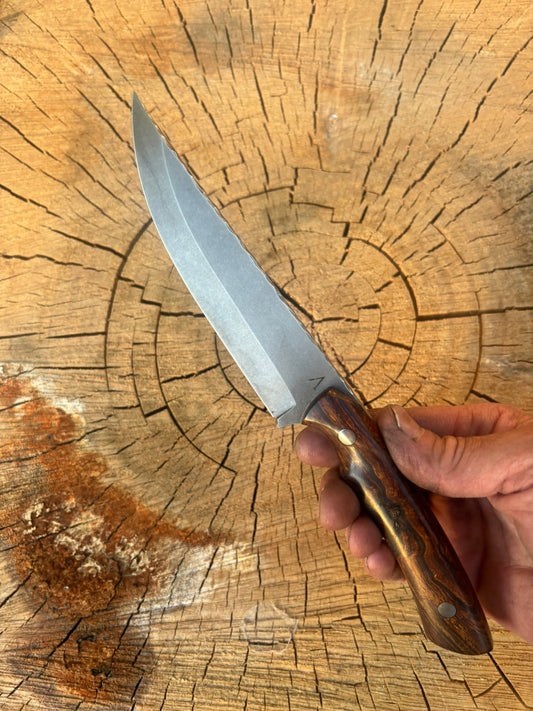 The "Frank" V3, Stainless Nitro-V, Ironwood, w/sheath