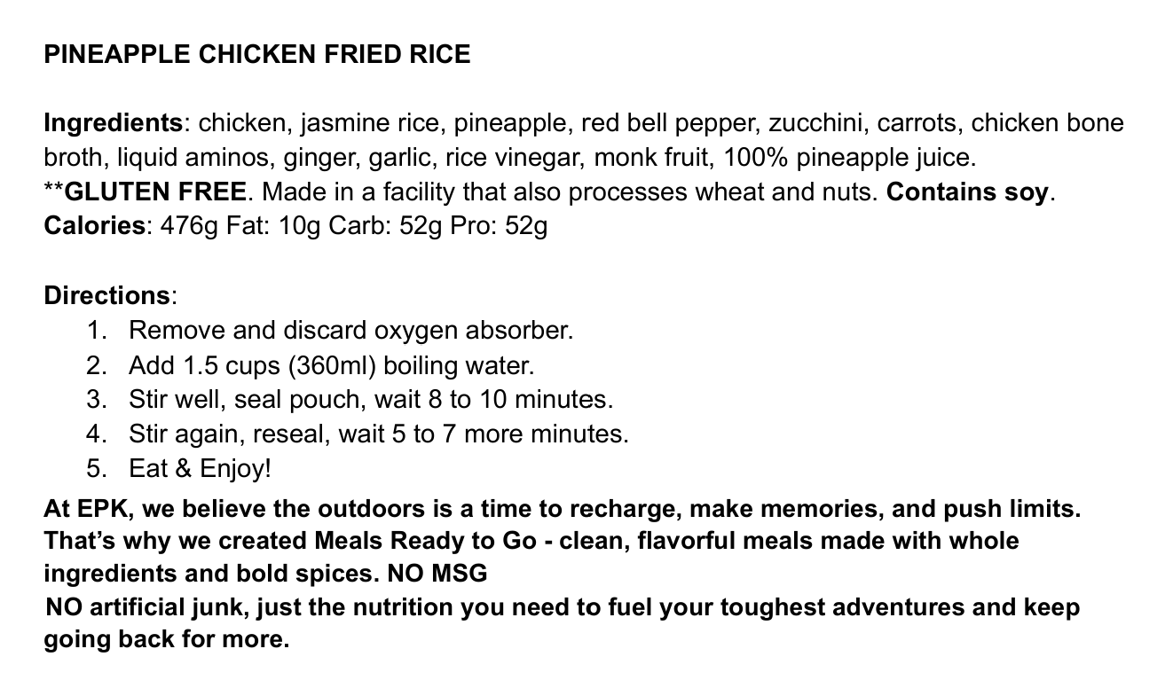 MRG_Pineapple Chicken Fried Rice